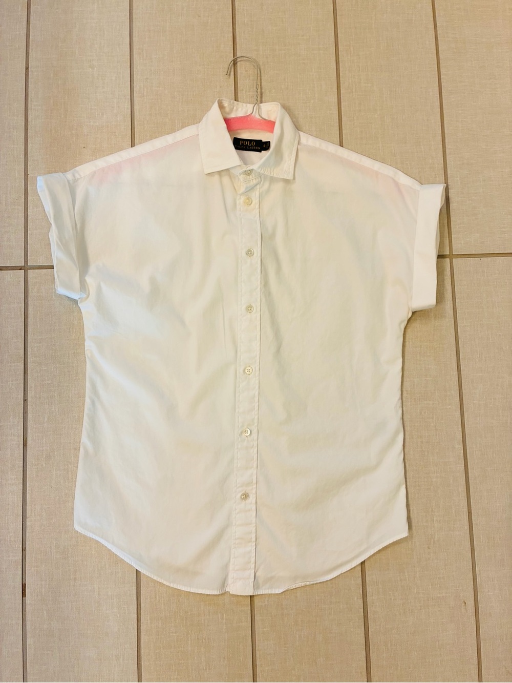 Polo Ralph Lauren White Short-Sleeve Button-Down Shirt